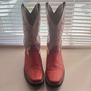 Durango Red and Cream Western Boots